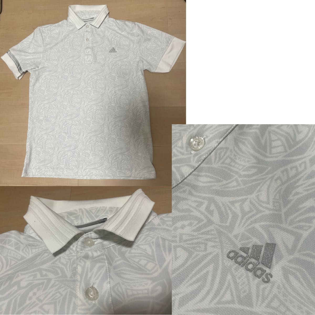 adidas GOLF アディダス ゴルフ 春夏 トライバル 総柄半袖 ポロシャツ