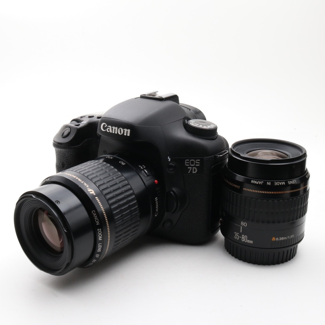 新しい 初心者 一眼レフ カメラ キャノン ダブルレンズセット 7D Canon