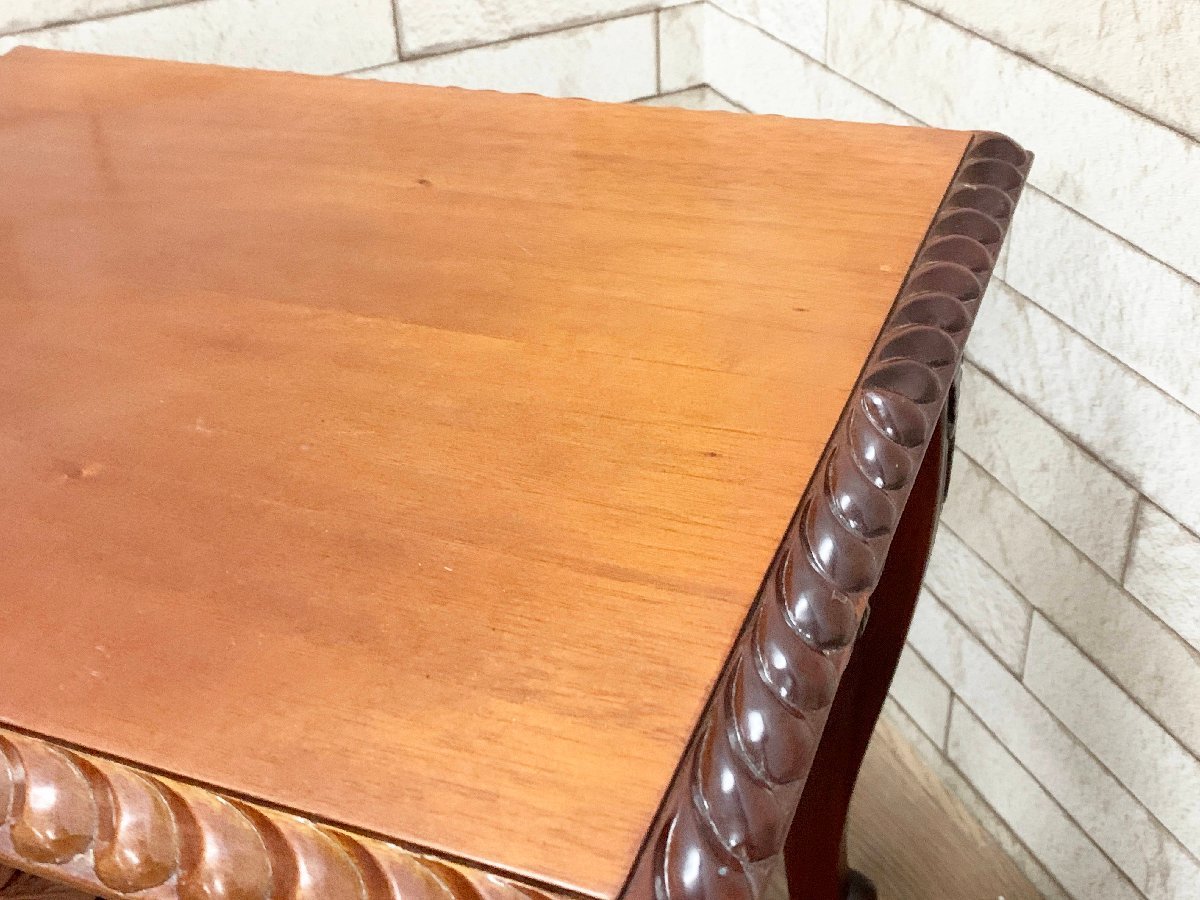 サイドテーブル エンドテーブル ナイトテーブル 猫脚 コーヒーテーブル コンソール アンティーク_画像8