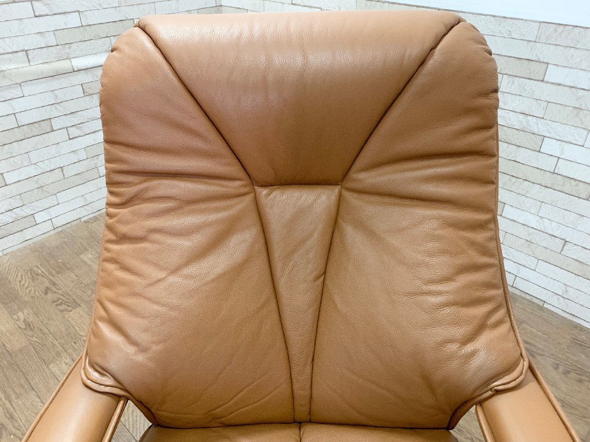 ..fani Cheer FUJI FURNITURE reclining chair ottoman one seater . sofa personal chair rotation chair original leather P1380A regular price 20 ten thousand (.092)