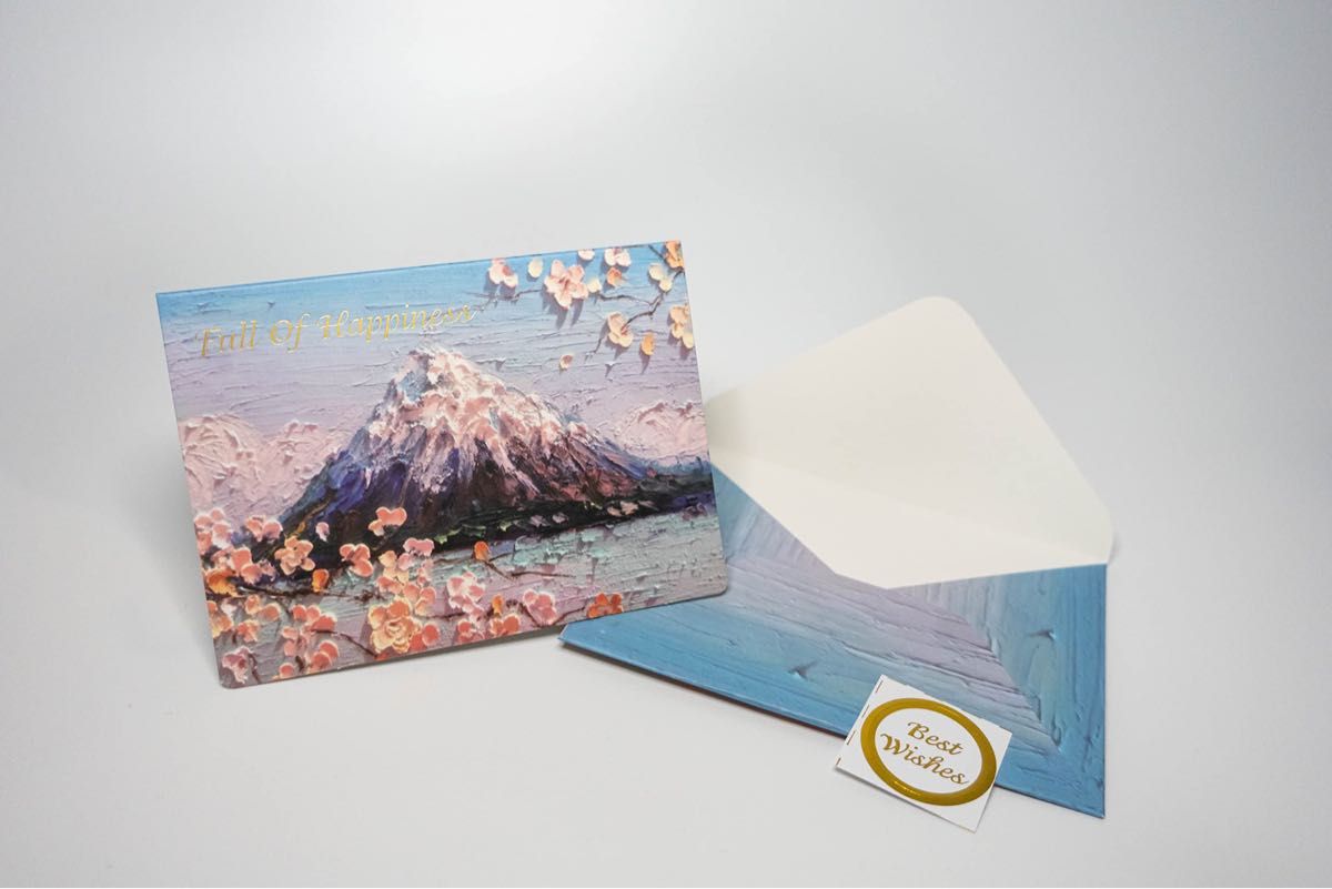 メッセージ カード 6種類 感謝カード 3Dメッセージカード 封筒付 6枚セット