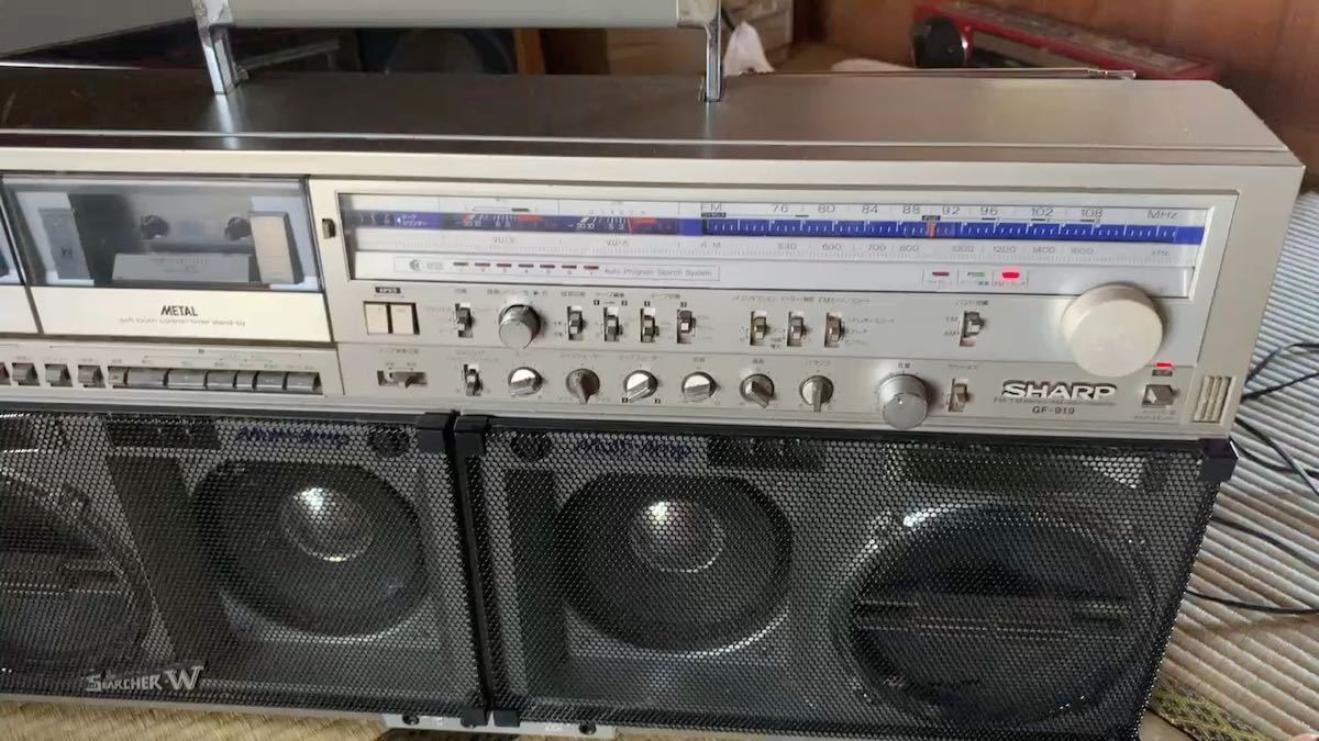 SHARP/ラジオ付ステレオテープレコーダー GF-919/ラジカセ/通電可