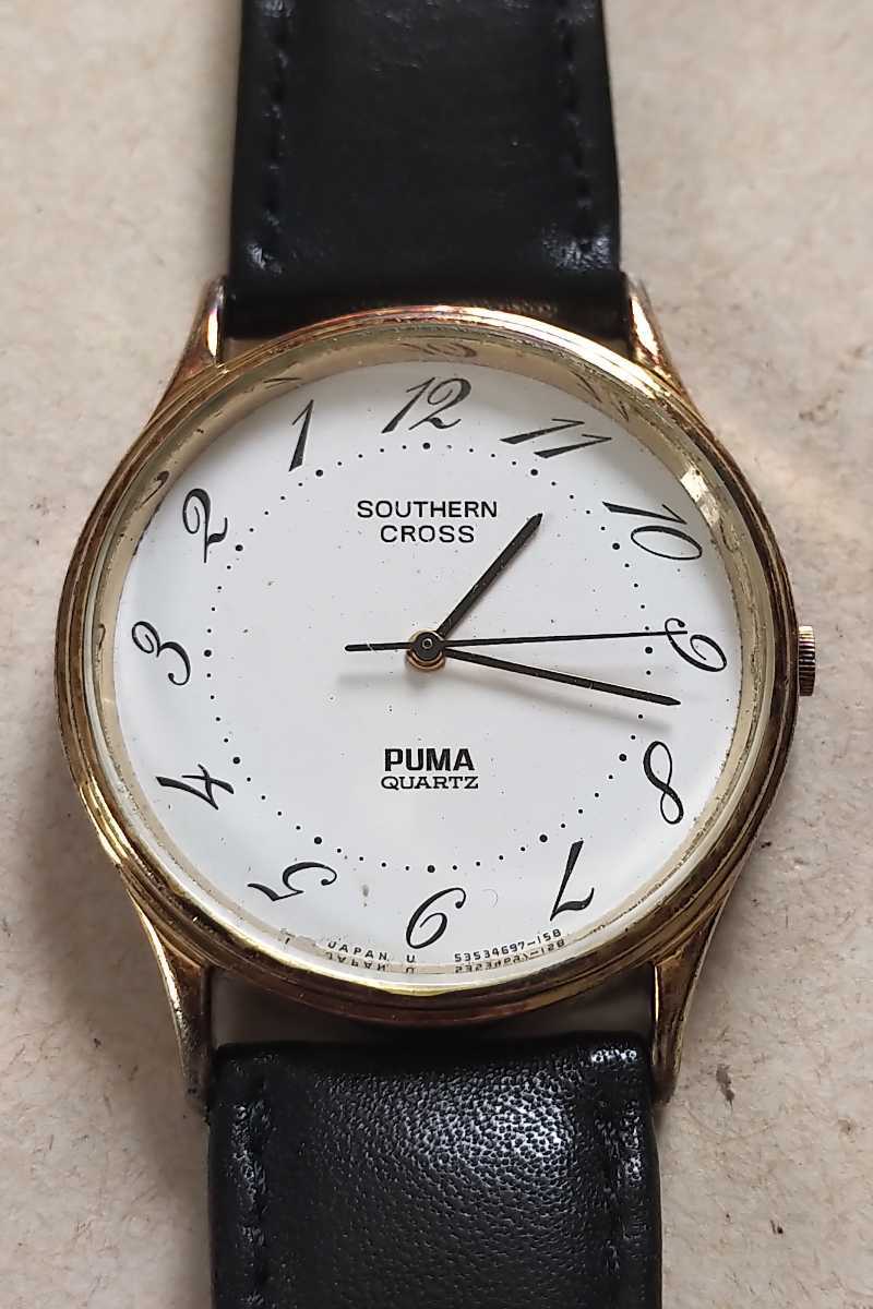 オリエント ORIENT 大逆転 PUMA SOUTHERN CROSS 電池交換済み 32mm レアな逆回転ウォッチ オリエント時計の名作 珍品_画像1