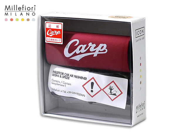 ミッレフィオーリ カープ カーディフューザー カー フレグランス 芳香剤 スパイシーウッド Carp ICON CDIF-CP-002 ネコポス 送料無料_画像1