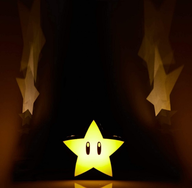  super Mario * super Star светится .. свет фигурка 
