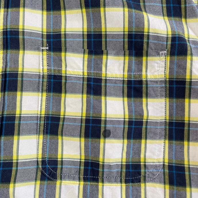 90年代 Eddie Bauer エディーバウアー 半袖 チェックシャツ メンズM_画像4