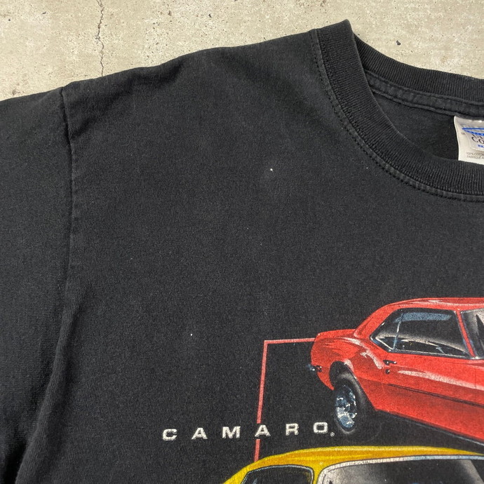 00年代 Chevrolet Camaro シボレー カマロ クラシックカー 車 企業ロゴ アドバタイジングTシャツ メンズLの画像5