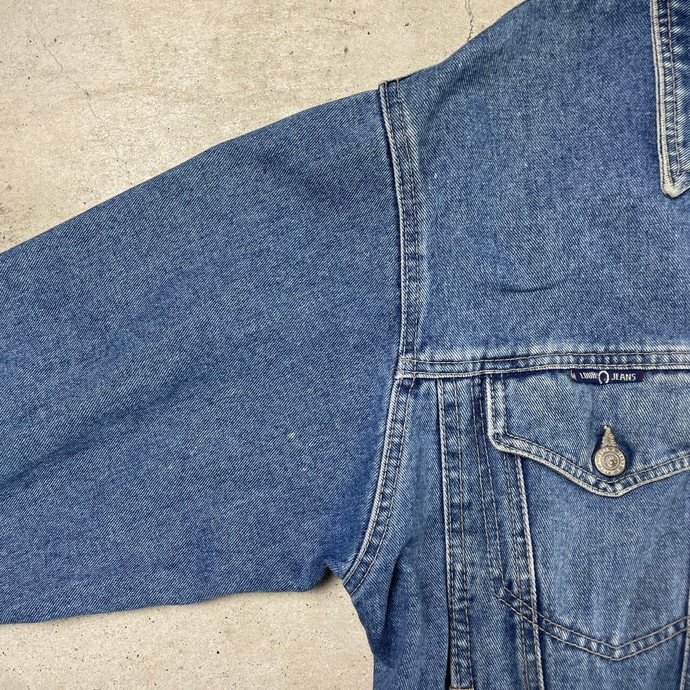 90年代 LOURY JEANS デニムジャケット メンズS-M相当 レディースM相当_画像6