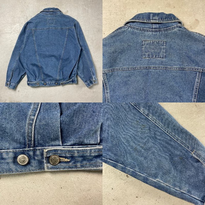 90年代 LOURY JEANS デニムジャケット メンズS-M相当 レディースM相当_画像8