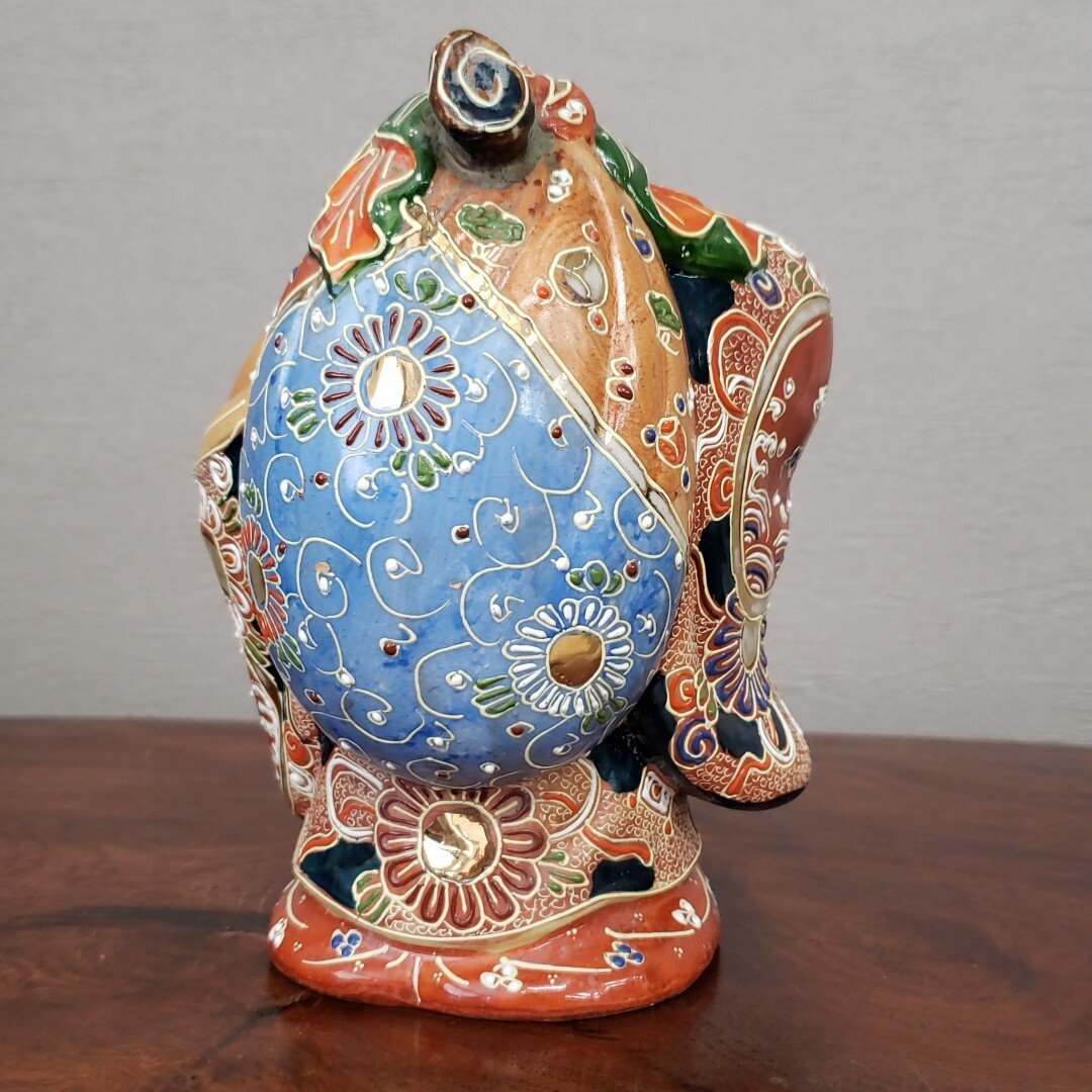Yahoo!オークション - 九谷焼 布袋様 高さ18cm 重さ872g 陶器製 Yahoo!オークション - 九谷焼 布袋様 高さ18cm 重さ872g 陶器製