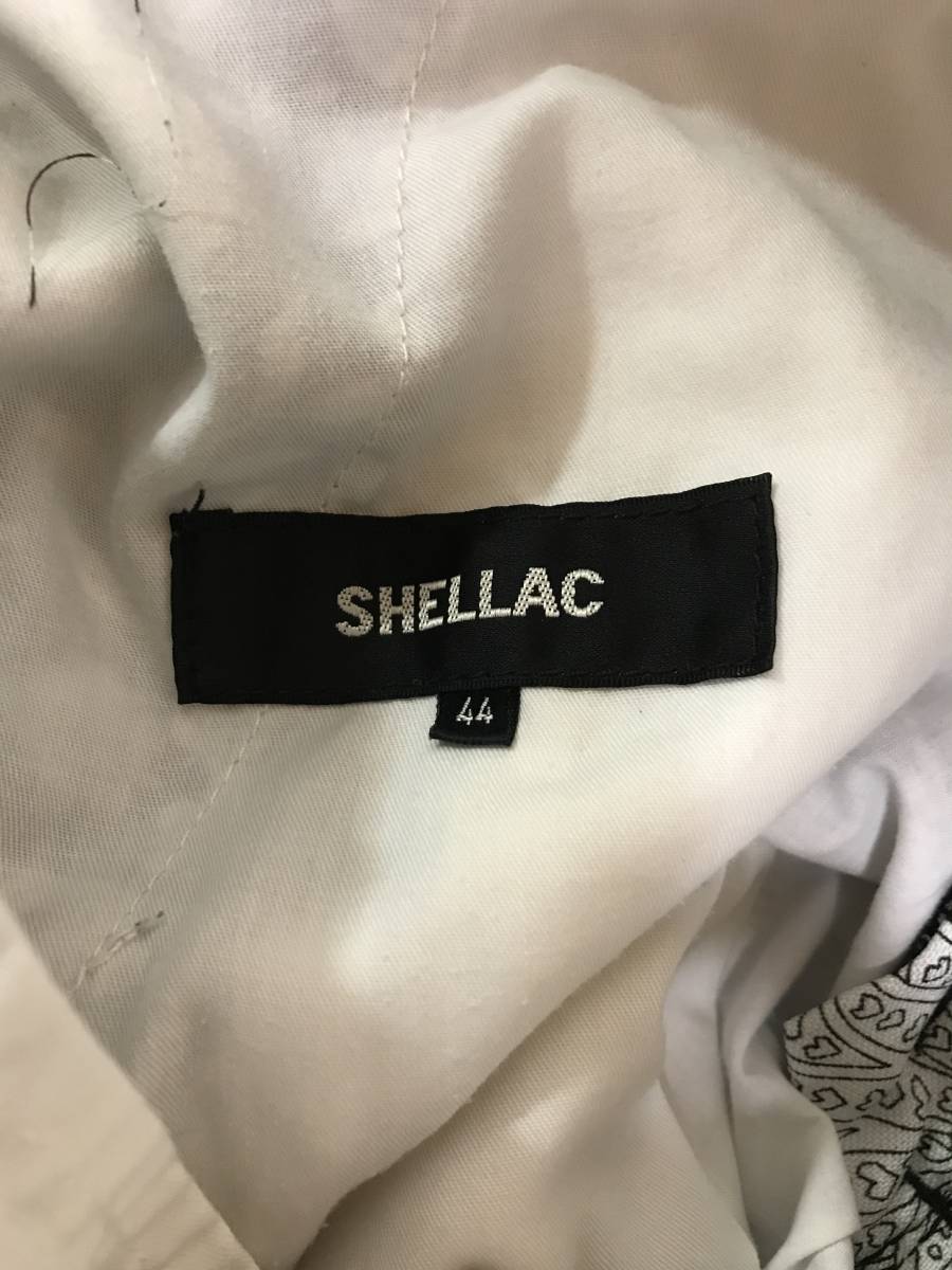 44* beautiful goods * shellac peiz Lee pattern shorts shorts short bread SHELLAC black white black white ji- bread jeans 