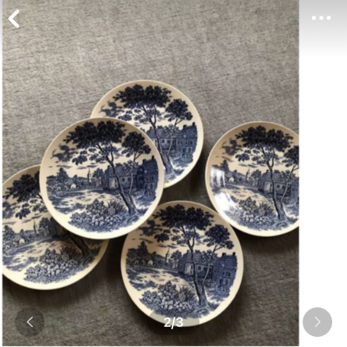 昭和レトロな大皿と小皿　未使用自宅保管品