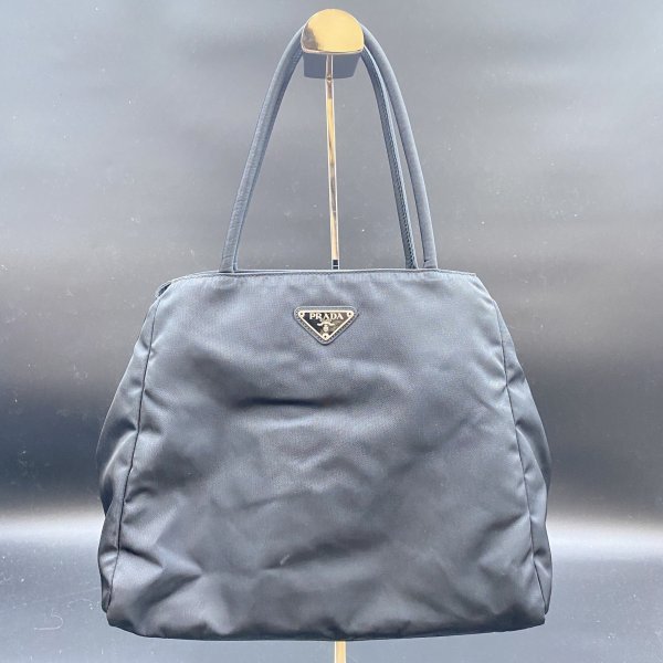 G0827 PRADA プラダ トートバッグ ハンドバッグ ナイロン ブラック