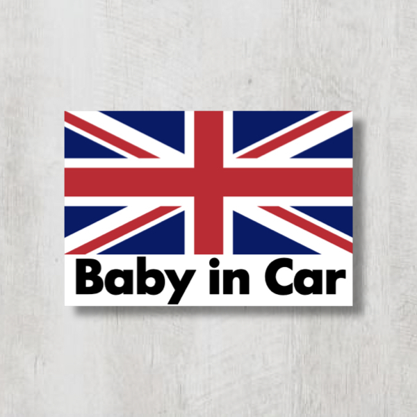 イギリス国旗【Baby in Car/ベビーインカー】マグネットステッカー