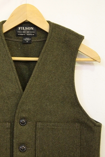 FILSON メンズ ベスト ジレ XS MACKINAW WOOL VEST【中古】_画像1