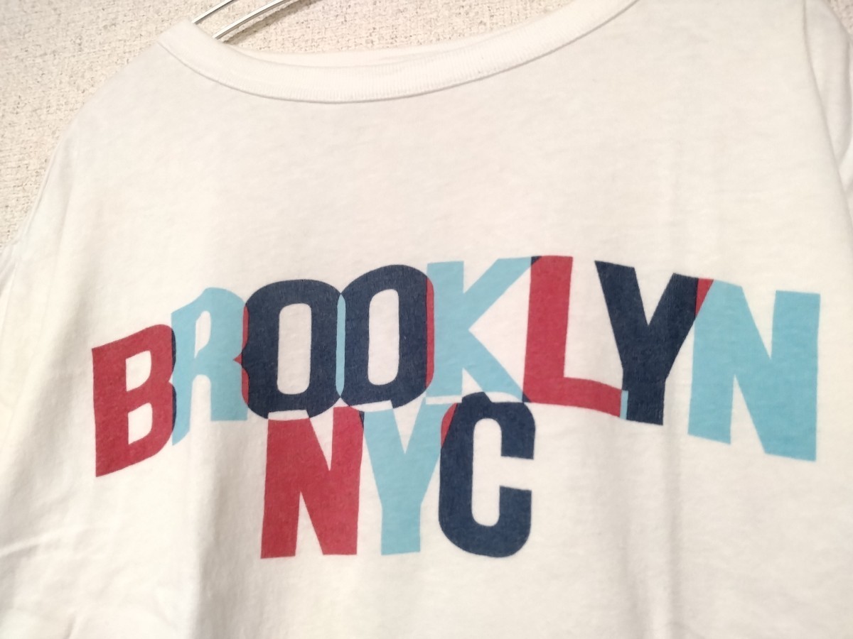 Champion　BROOKLYN　NEWYORK　C3-M330 CAMPUS LINE TEE NYC　Tシャツ　メンズ　M ホワイト　白　チャンピオン　クルーネック　コットン