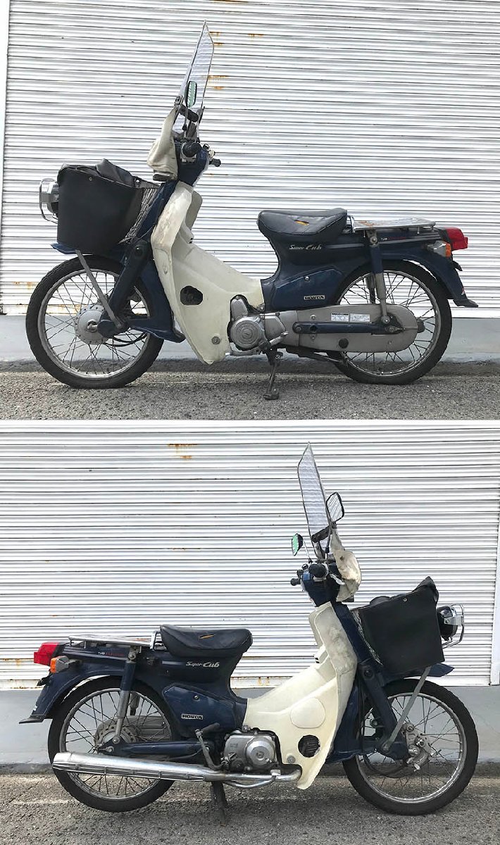 スーパーカブ50カスタム セル付 AA01 車載工具 e80-29s6 角目_解体前の画像です