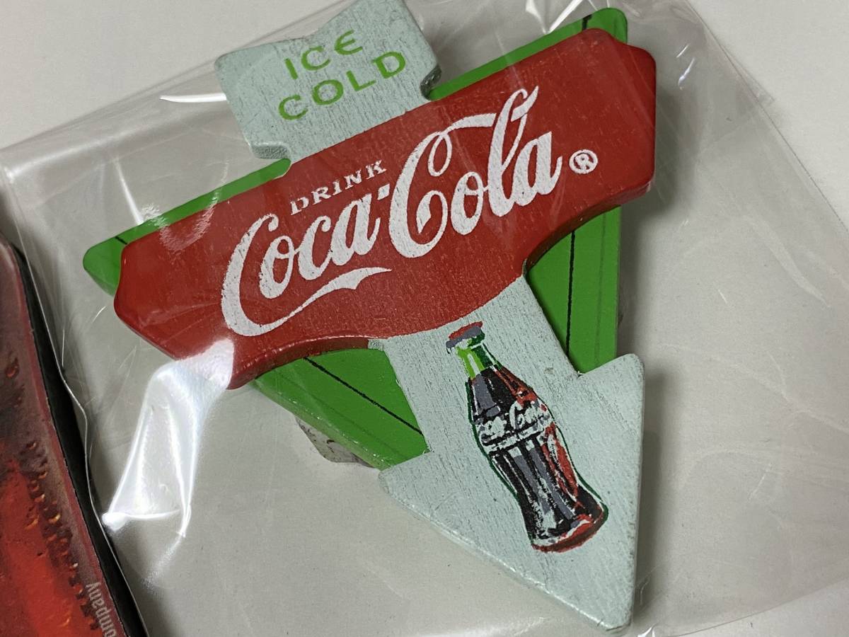 コカ・コーラ Coca-Cola マグネット 磁石 3点 + ヴィンテージ 手鏡 展示未使用品 訳あり_画像4