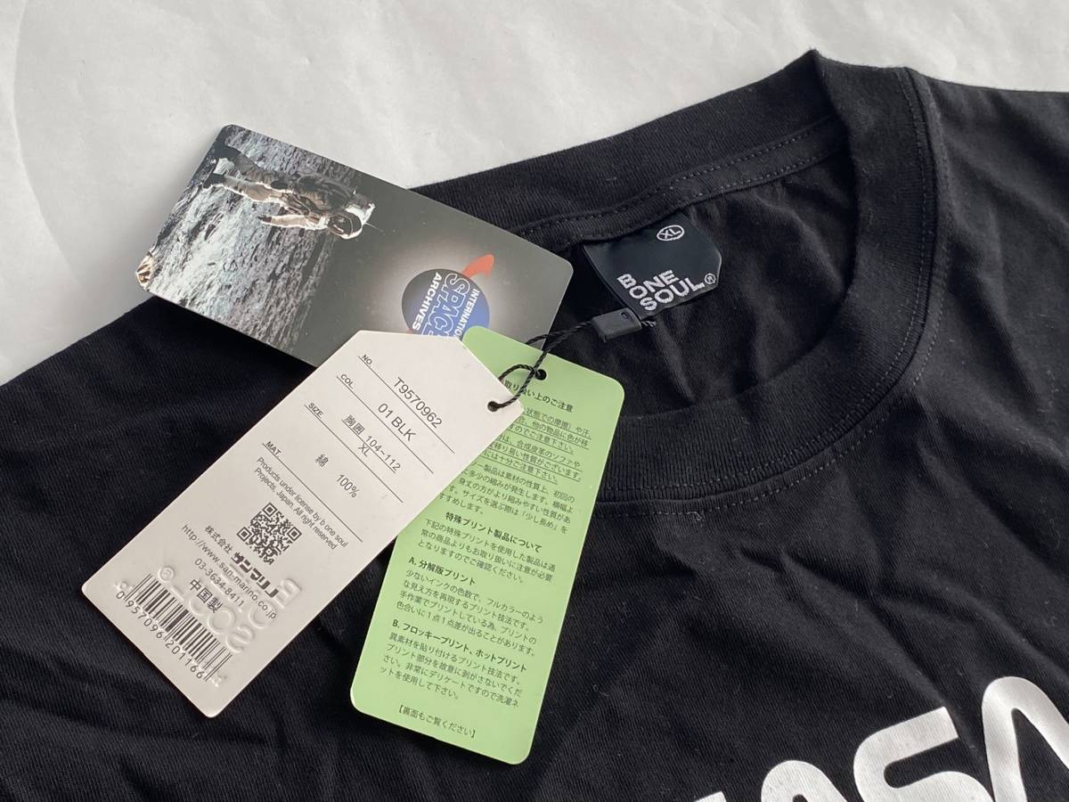 NASA デザイン 半袖 Tシャツ XLサイズ ブラック 　展示未使用品_画像7