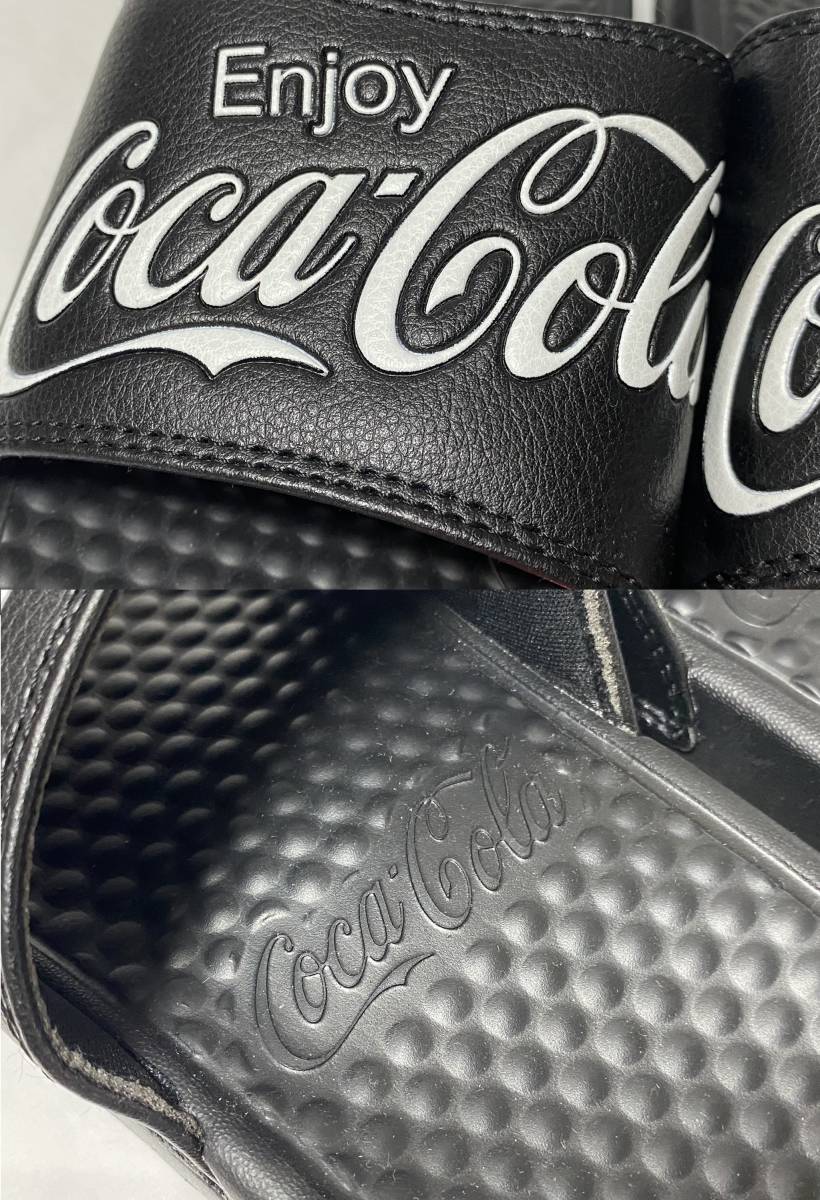 Coca-Cola コカ・コーラ サンダル XLサイズ ブラック + プラケース 展示未使用品_画像3