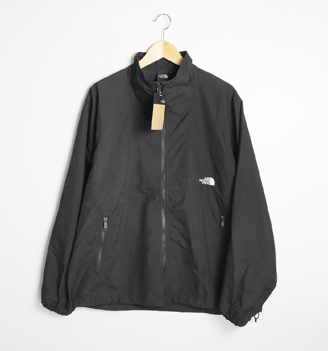 THE NORTH FACE ◆Compact Blouson 黒 L コンパクトブルゾン NP22334R 軽量 ノースフェイス 収納袋 下げ札付き◆BY15