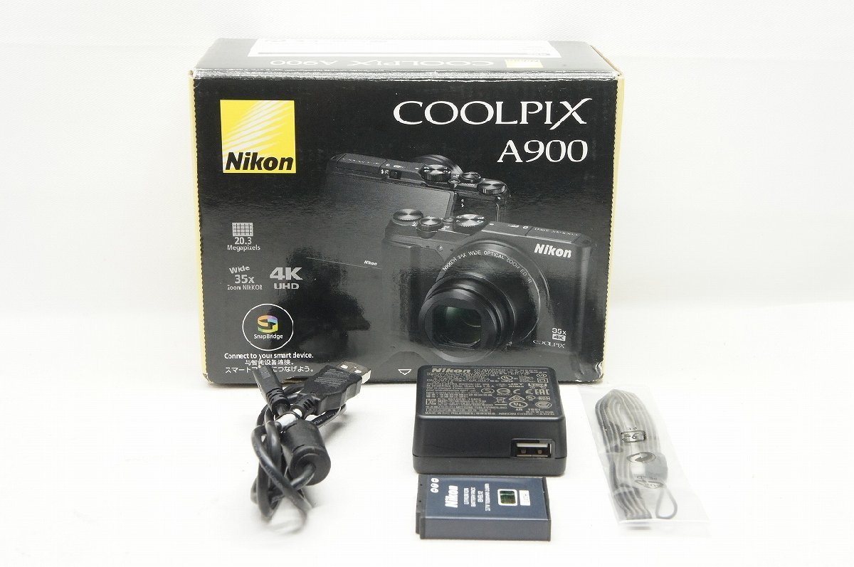 【アルプスカメラ】良品 Nikon ニコン COOLPIX A900 コンパクトデジタルカメラ 元箱付230723y