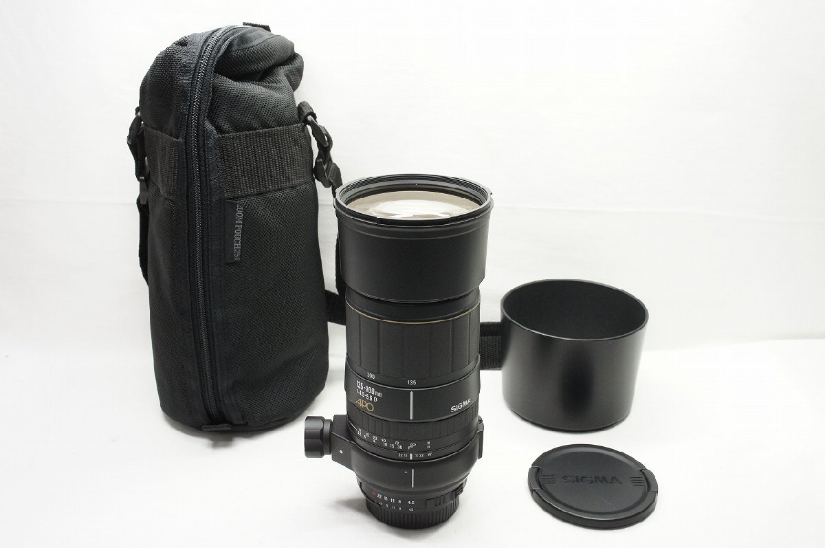 【アルプスカメラ】SIGMA シグマ APO 135-400mm F4.5-5.6D Nikon ニコ Fマウント ズームレンズ ポーチ付 230802ad