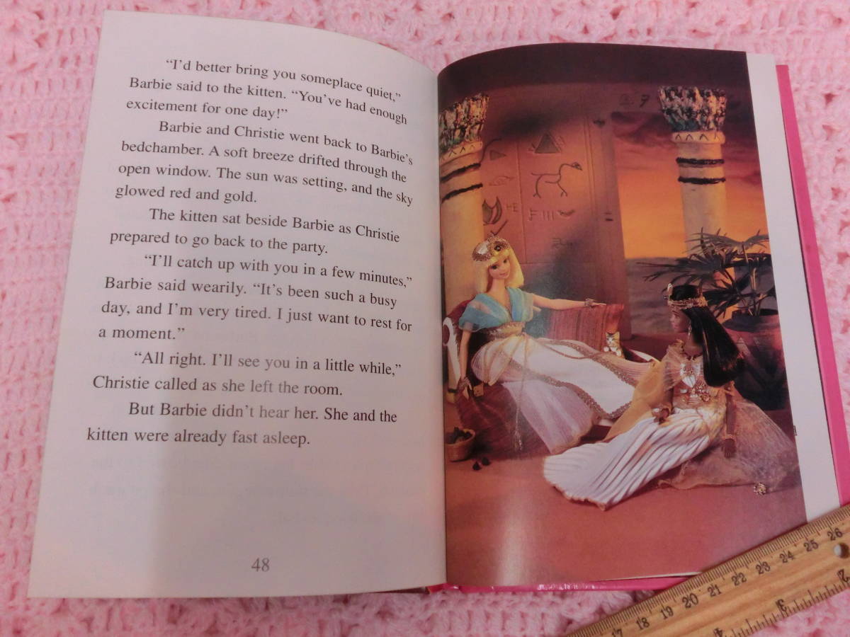 バービー 90s ビンテージ 絵本 洋書 本 エジプト ピラミッド 1998年 ピクチャー ストーリー ブック◆Barbie USA ファンシー ピンク 人形の画像5