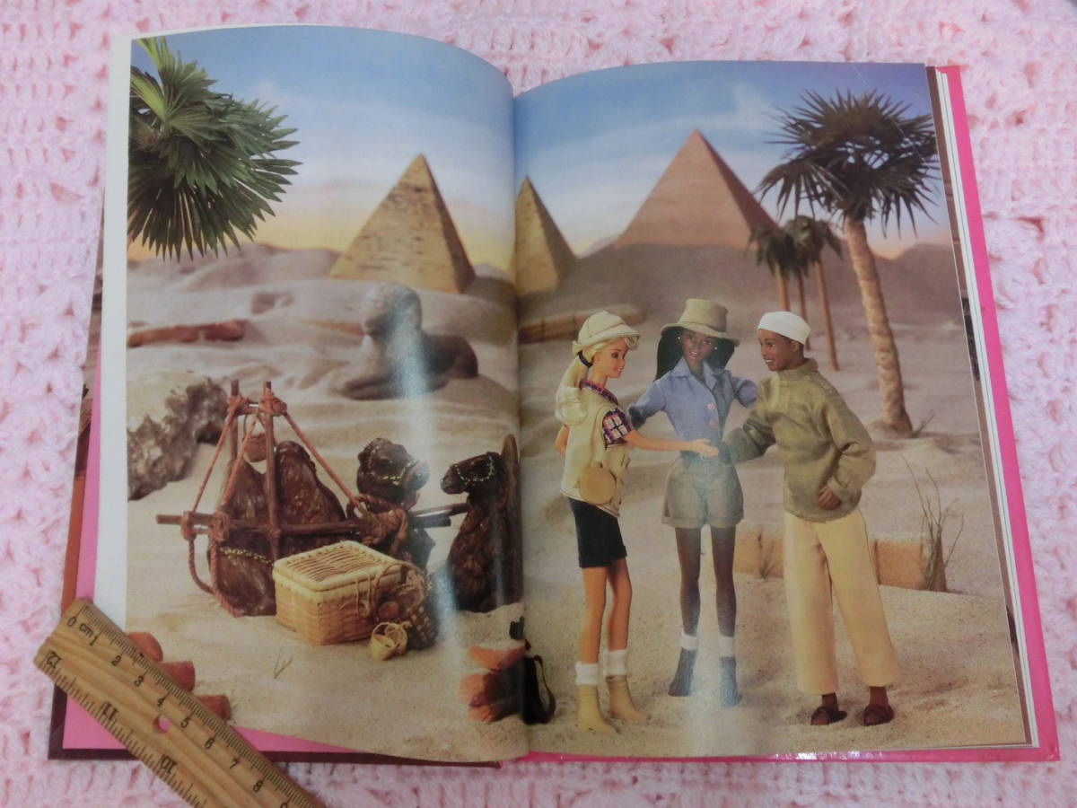 バービー 90s ビンテージ 絵本 洋書 本 エジプト ピラミッド 1998年 ピクチャー ストーリー ブック◆Barbie USA ファンシー ピンク 人形の画像4