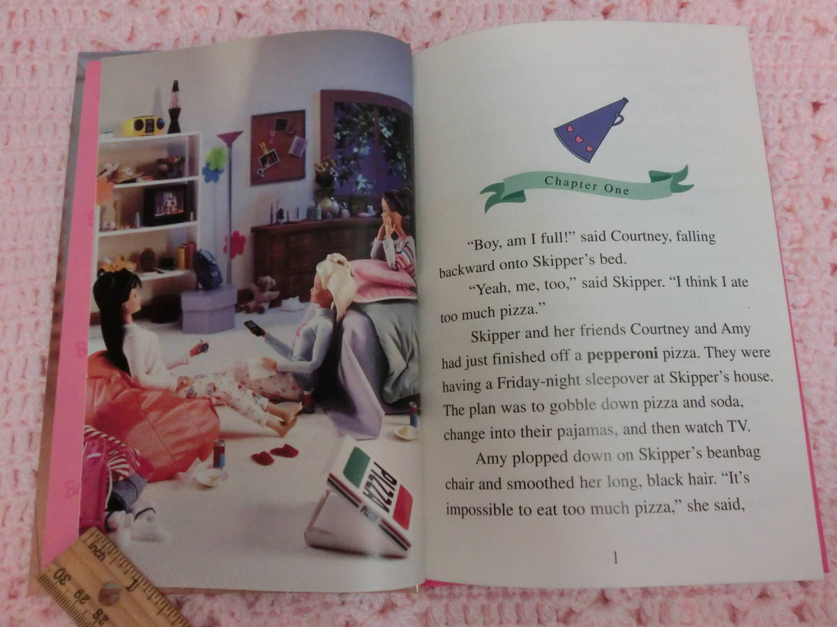 バービー 90s ビンテージ 絵本 洋書 本 チアガール 車イス 1998年 ピクチャー ストーリー ブック◆Barbie USA ファンシー ピンク 人形の画像5