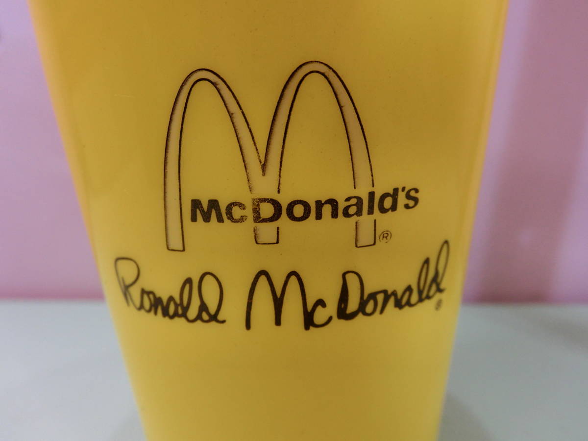 マクドナルド◆70s ビンテージ プラカップ コップ ロナルド ドナルド◆McDonald's Vintage Ronald USA 雑貨 企業物の画像3