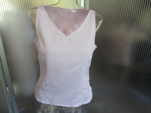 Z5399 free shipping [ satin S&J Tokyo blouse tank top :M] new goods unused goods 3900 jpy * lilac 