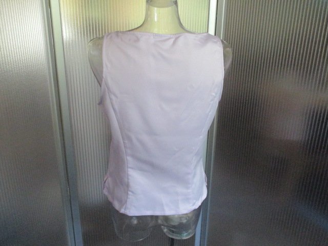 Z5399 free shipping [ satin S&J Tokyo blouse tank top :M] new goods unused goods 3900 jpy * lilac 