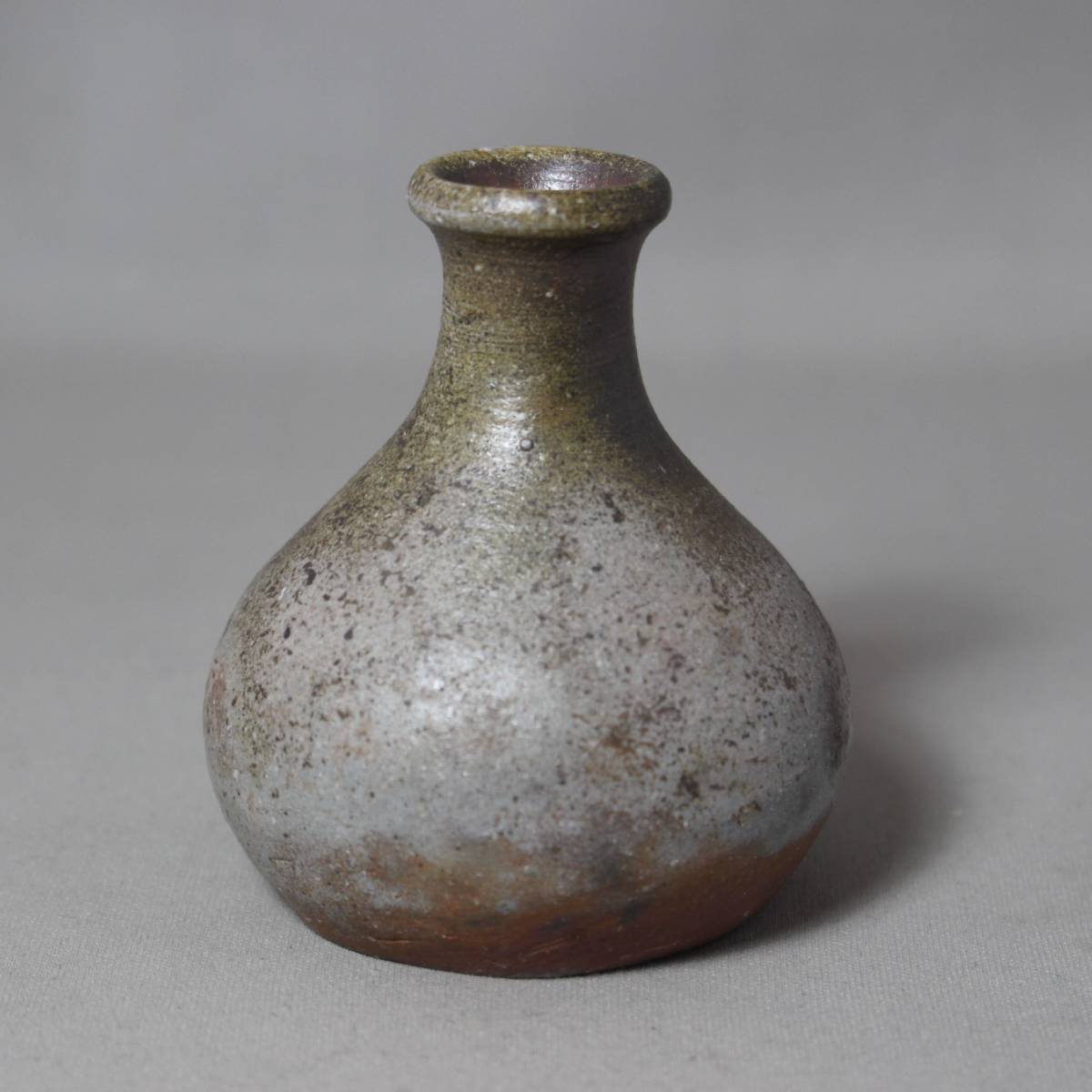 登窯備前焼真一郎作ミニ徳利花瓶花器ミニ花入蕪徳利山野草新品mini