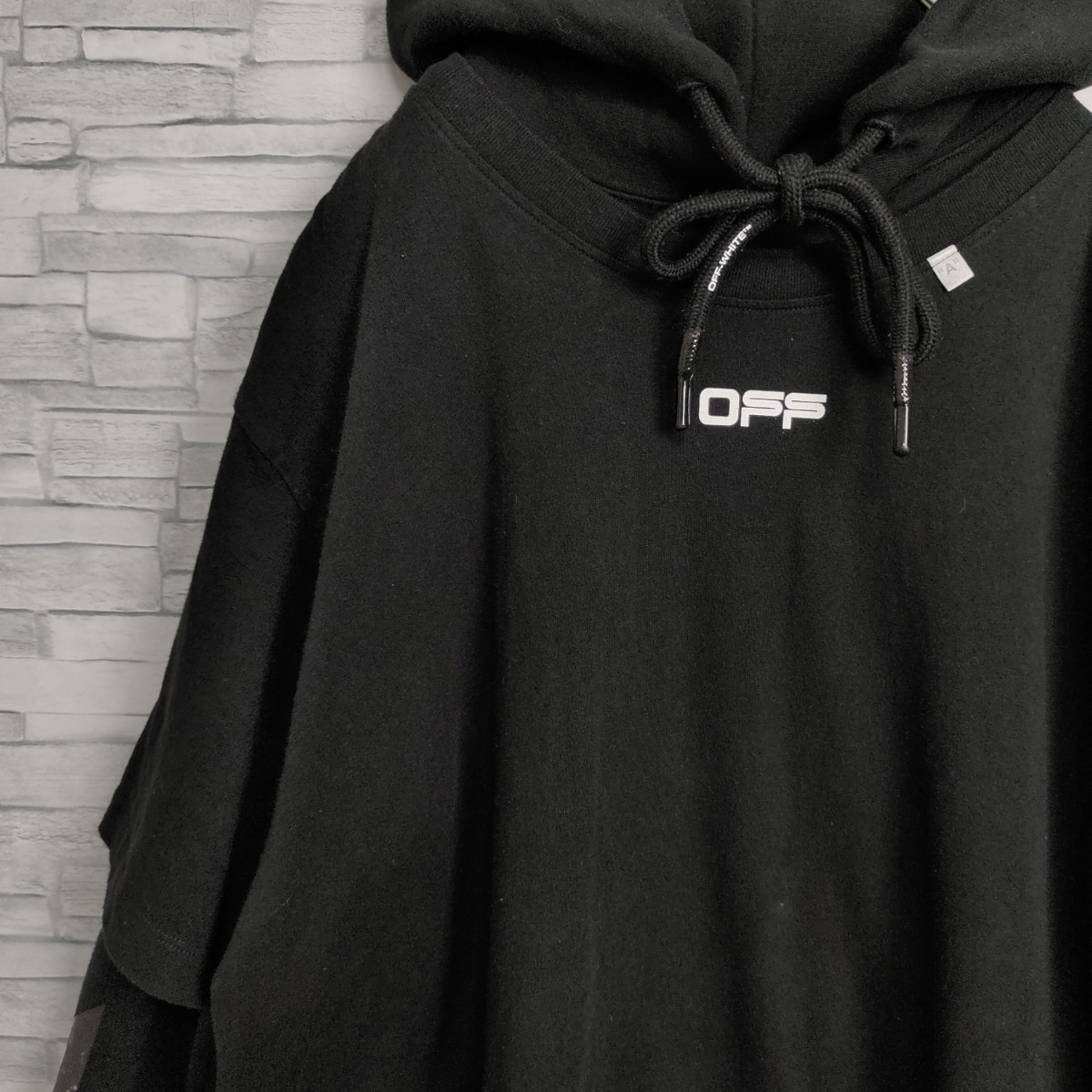 最高デザイン】OFF-WHITE 絵画クロスアローパーカー L 黒 BLACK 最高デザイン】OFF-WHITE 絵画クロスアローパーカー L 黒 BLACK