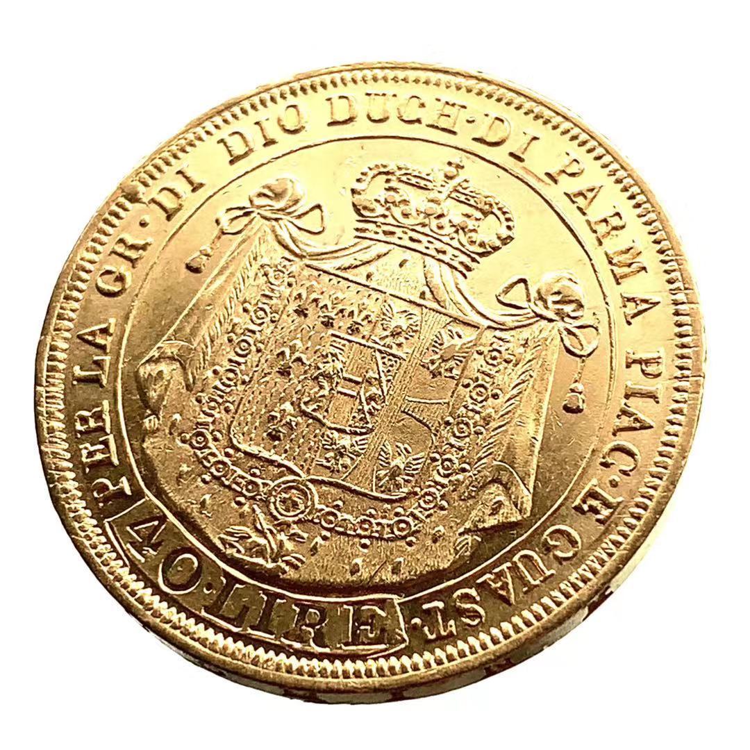  マリア・ルイーザ 金貨 イタリア パルマ 40リラ 1815年 12.8g 21.6金 イエローゴールド コレクション Gold_画像2