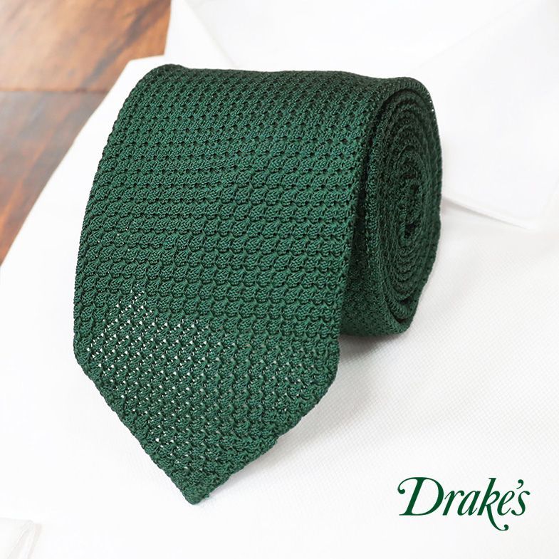 【日本産】 Drake’s/イギリス製ネクタイ シルク100% 新品/緑/グリーン/hb641/ ラグジュアリー 上質 定番 ベーシック ソリッド 無地 メッシュ その他 【日本産】 Drake’s/イギリス製ネクタイ シルク100% 新品/緑/グリーン/hb641/ ラグジュアリー 上質 定番 ベーシック ソリッド 無地 メッシュ その他