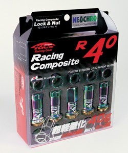 レーシングコンポジットR40/24個SET/テラノ/日産/M12×P1.25/ロック&ナット/ネオクロ RC13N+ZRC13N_画像1