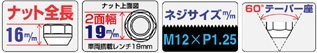 ホイールナット20個入り(貫通type)/レックス/スバル/M12X1.25/19mm/メッキ/1台分4H5H共用 103hc-19-20p_画像2