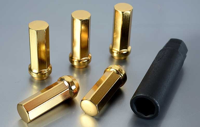 ヘプタゴンナット極限 全長42mm/20個入り/カローラツーリング/NRE,ZRE21系/トヨタ/M12×P1.5/GOLD HPF1A4_画像3