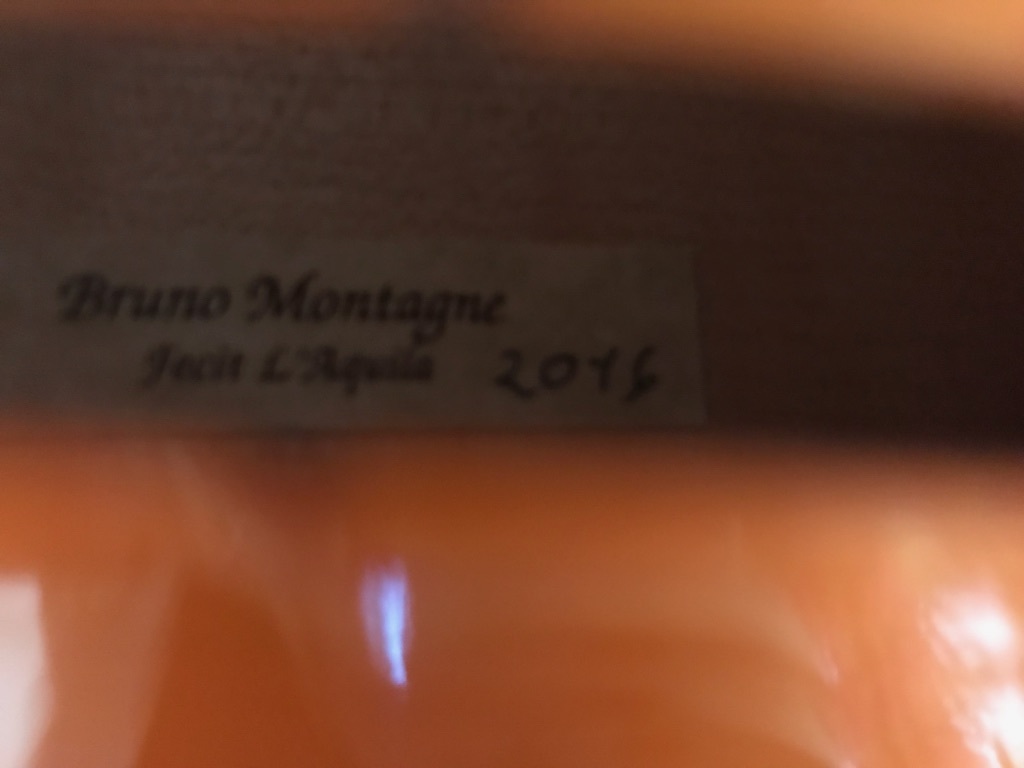  violin Italy made Meister meido violin [BRUNO MONTAGNE] work 2016 year made reference price approximately 250 ten thousand jpy! auction limitation price!