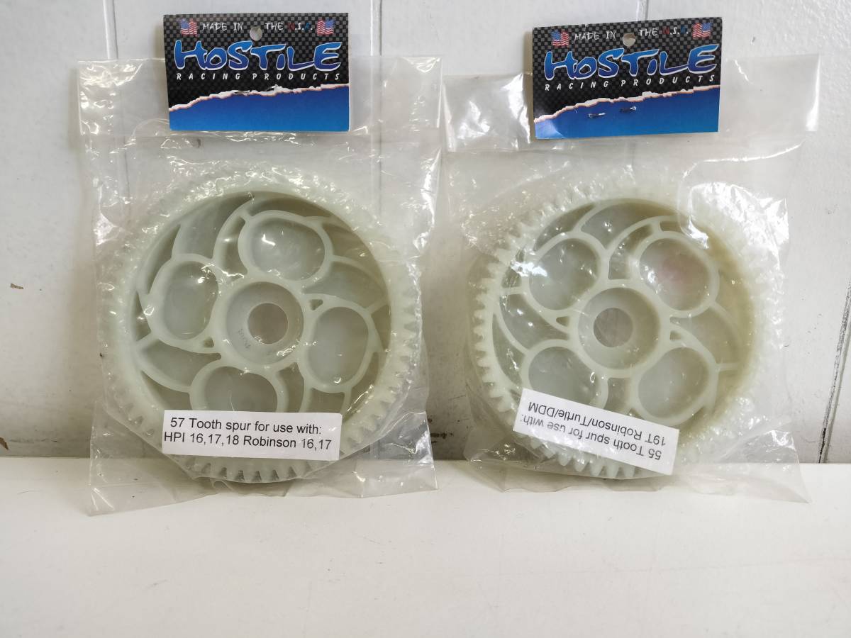 【 Baja 5B 5T 5SC 】アメリカ HOSTILE 社製 スパーギア 55T 57T セット / バハ HPI / ラジコン SPUR GEAR 管理C9_画像1