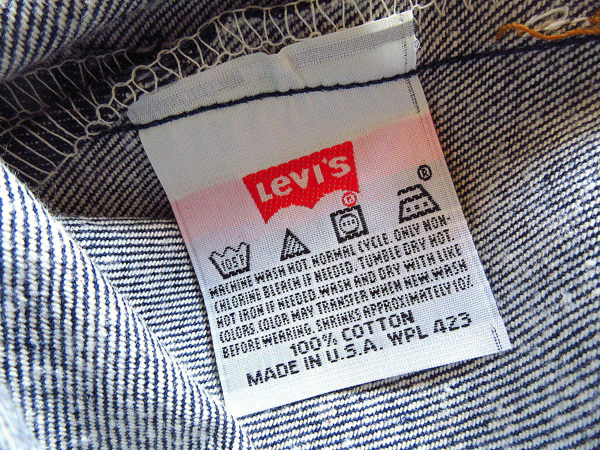 ビンテージ90’s●DEADSTOCK Levi’s 501表記W38L40●230811k5-m-pnt-jns-w38 1990sリーバイスジーンズデッドストックデニム_画像8