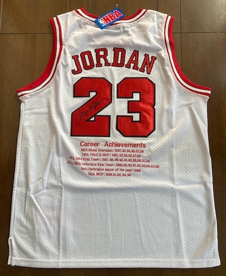 マイケル・ジョーダン CAREER STATS JERSEY #23White-