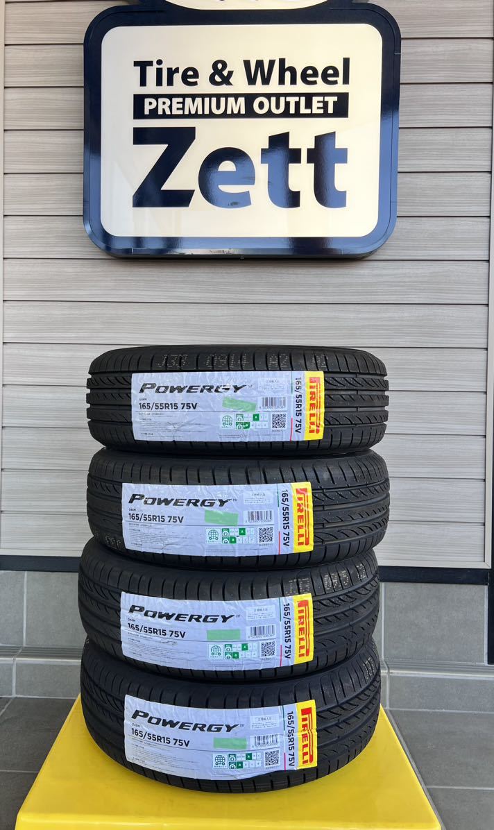 送料無料2022年製新品(SP1535) PIRELLI POWERGY 165/55R15 75V 4本夏