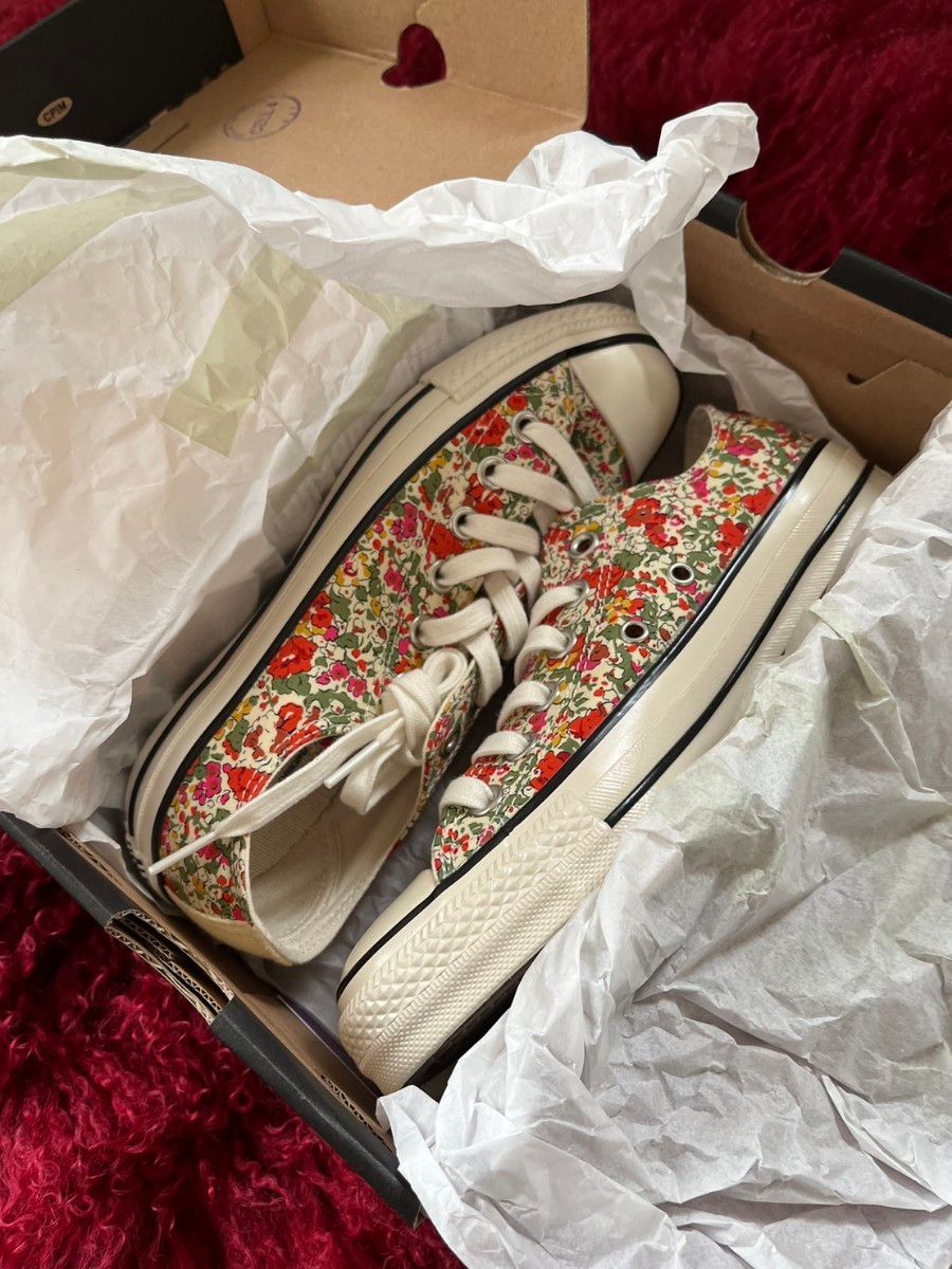 新品 CONVERSE コンバース リバティ 花柄 24cm