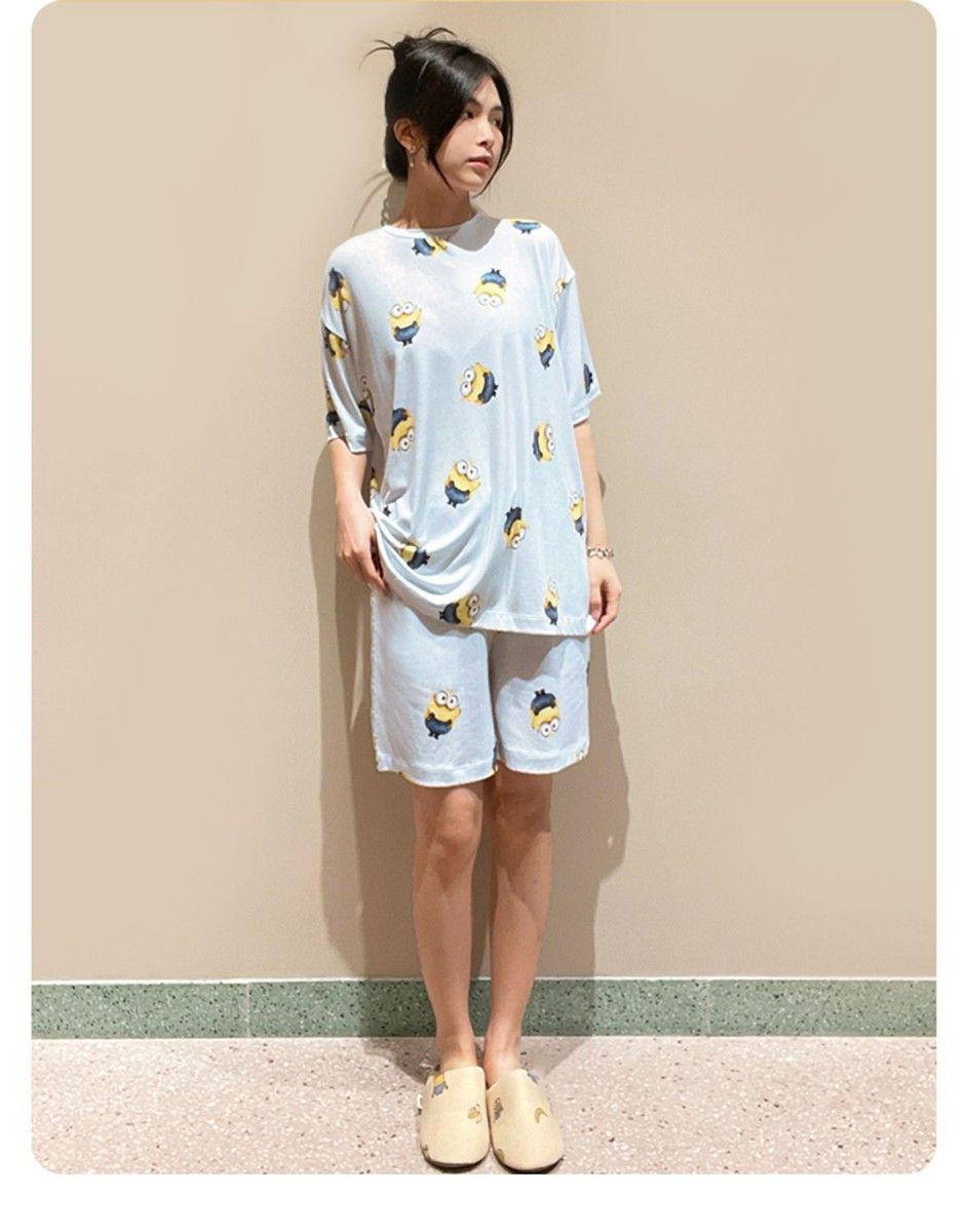 新品 Gelato pique×ミニオンズ ルームウェア パジャマ 上下 新品 Gelato pique×ミニオンズ ルームウェア パジャマ 上下