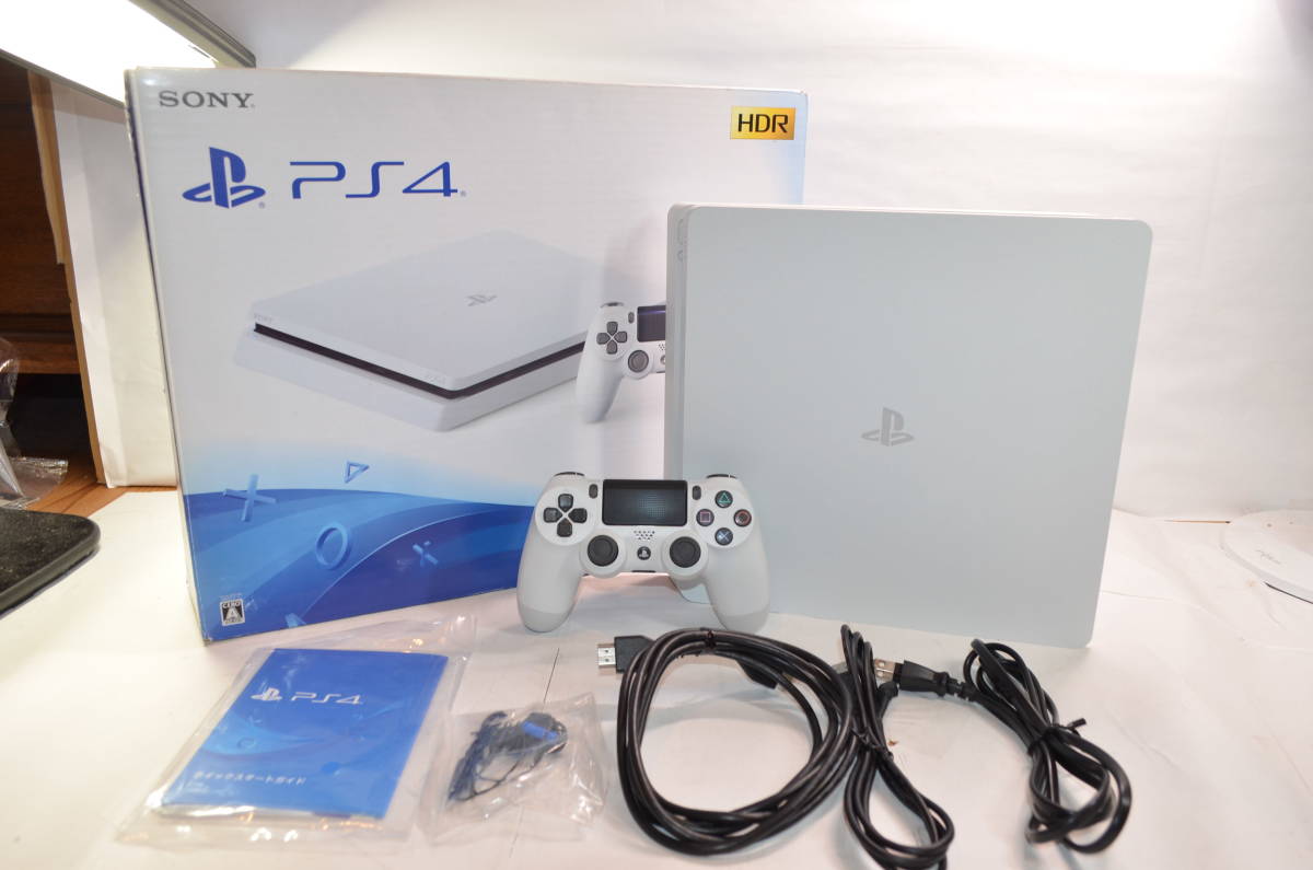 ☆美品 動作良好☆PS4 本体 CUH-2100B 1TB グレイシャーホワイト