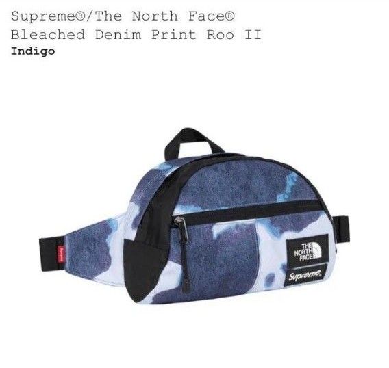 買い物代行 新品 Supreme×NorthFace ブリーチデニムプリント Roo lI