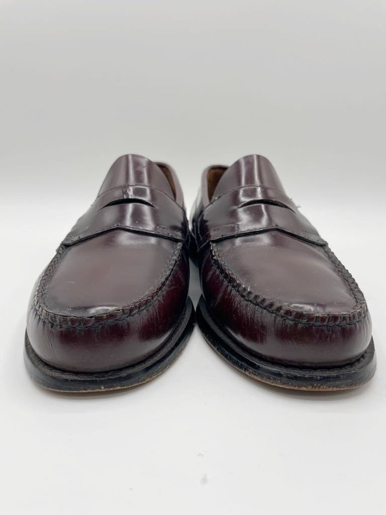 WEEJUNS G.H. BASS & CO. G.H.BASS ウィージャンズ ジーエイチ・バス LARSON ペニーローファー 革靴 サイズ7 1/2(25.5cm) 赤茶 _画像6
